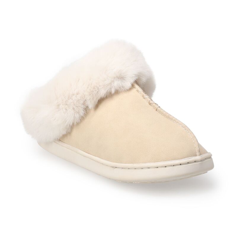 LC Lauren Conrad レディース シューズ サンダル LC Lauren Conrad Allis Faux Fur Cuff Clog Women'slippers Ivory アイボリー