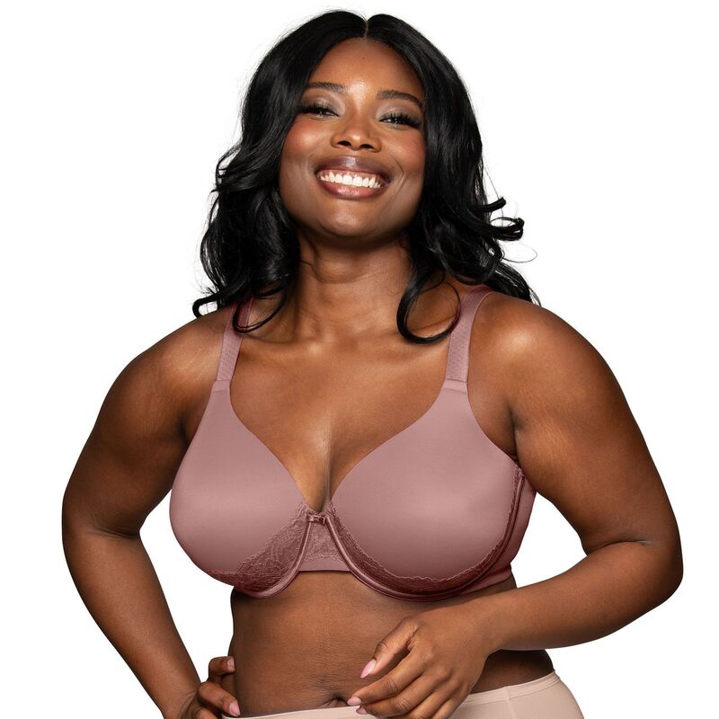 バニティフェア レディース アンダーウェア ブラジャー レース Vanity FairR Beauty Back Smoother Lace Full-Figure Bra 76382 Baked Blush ブラッシュ