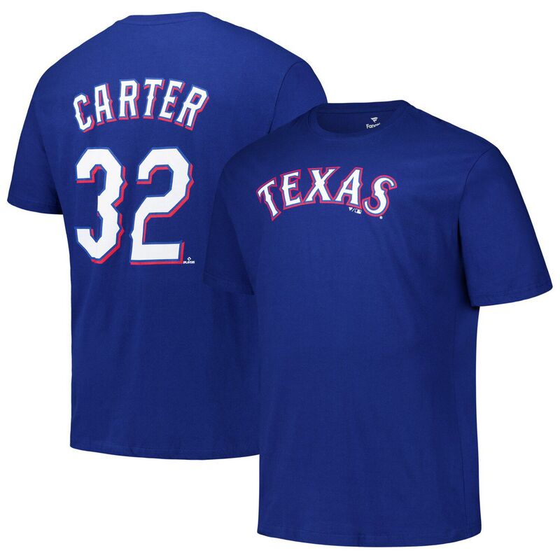 プロファイル メンズ トップス Tシャツ トール Men's Profilevan Carteroyal Texas Rangers Big & Tall Name & Number T-Shirt Rgr Blue ブルー 8,954円