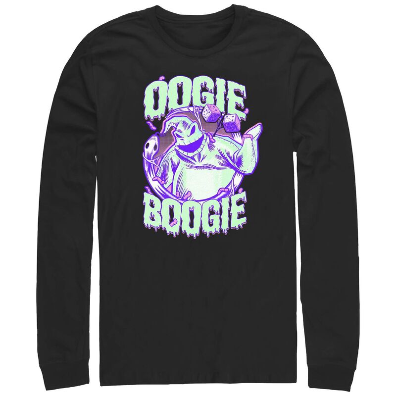 ディズニー メンズ トップス Tシャツ グラフィック Disney's The Nightmare Before Christmas Oogie Boogie Men's Graphic Tee Black ブラック