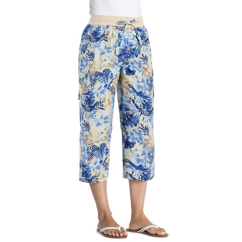 ウーマン ウィズイン レディース ボトムス カジュアルパンツ プラスサイズ キャップ Woman Within Women's Plusize Convertiblength Cargo Capri Pant Natural Khaki Tropical カーキ｜ReVida 店