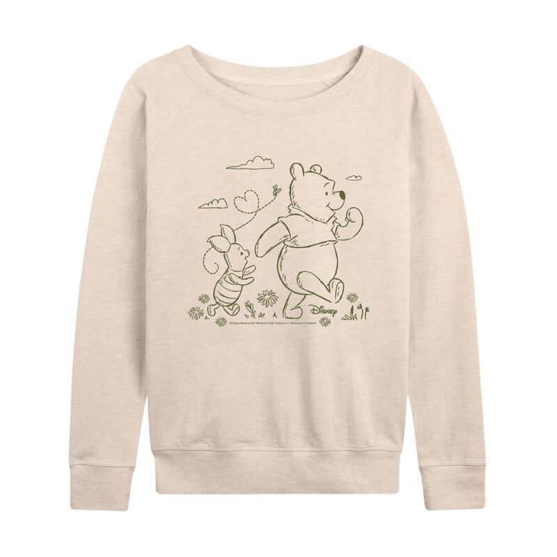 ディズニー レディース トップス Tシャツ Disney's Winnie The Pooh Women'stroll Pullover Birch