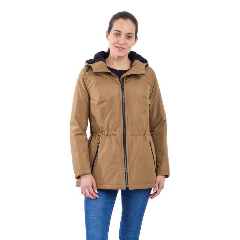 ロンドンフォグ レディース アウター 上衣・上衣 Women\u0027s London Fog Zip-Front Rain Anorak Jacket Brown 赤銅色