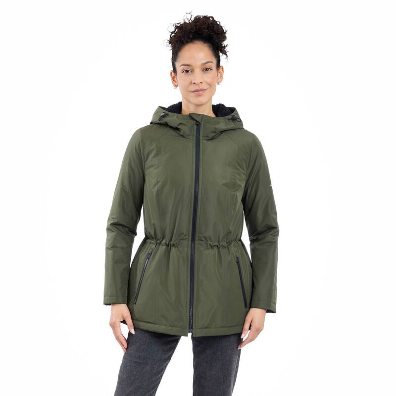 ロンドンフォグ レディース アウター 上衣・上衣 Women\u0027s London Fog Zip-Front Rain Anorak Jacket Green 緑であること