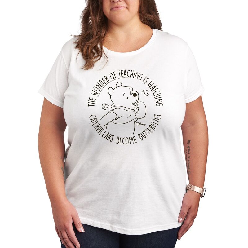 ディズニー レディース トップス Tシャツ グラフィック Disney's Winnie The Pooh Teachingraphic Tee White ホワイト