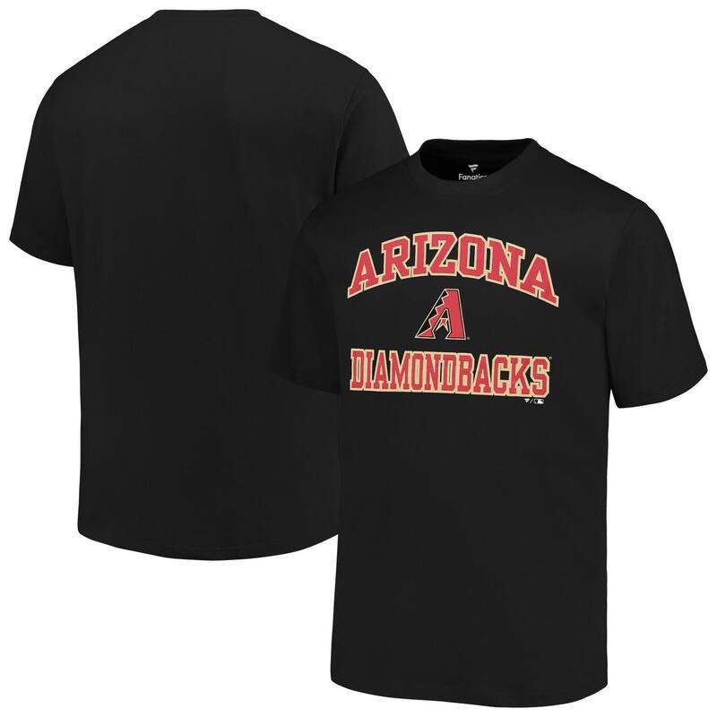 プロファイル メンズ トップス Tシャツ トール Men's Profile Black Arizona Diamondbacks Big & Tall Heart & Soul T-Shirt Dbk Black ブラック