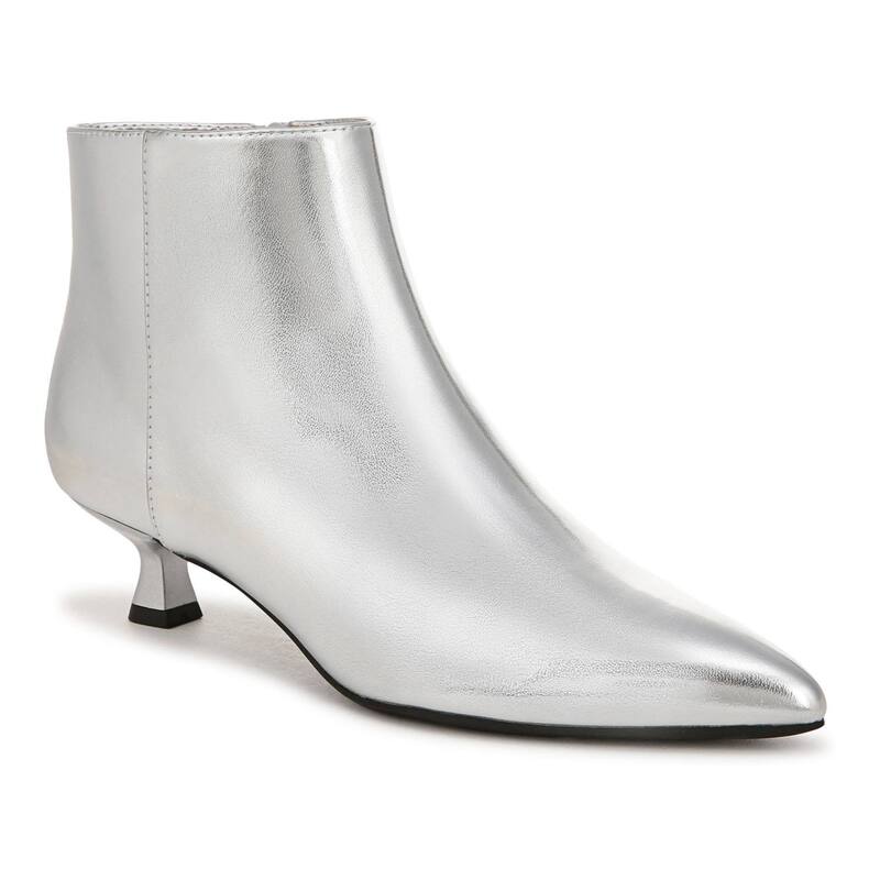 ライフストライド レディース シューズ ブーツ・レインブーツ アンクル ヒール LifeStride Maya Women's Kitten Heeled Ankle Bootsilver シルバー