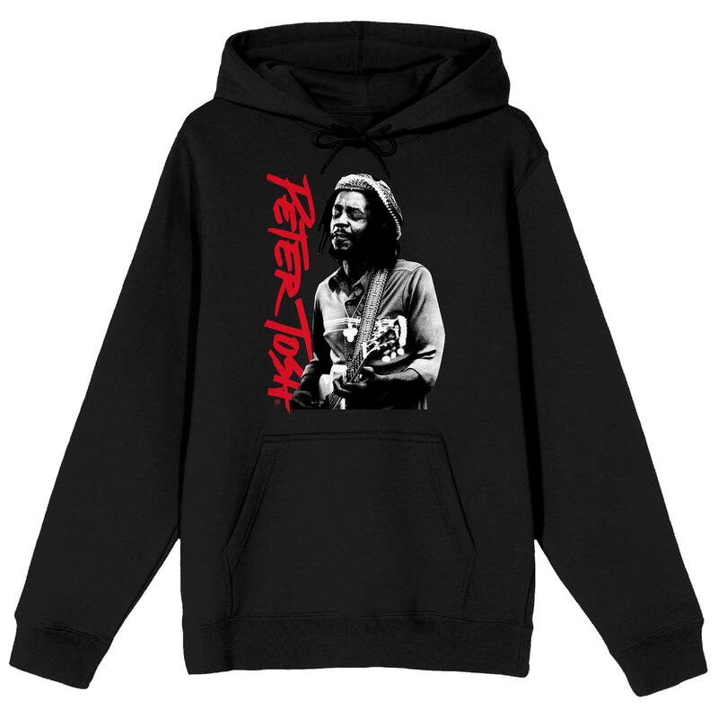アニメキャラクター メンズ トップス Tシャツ パーカー グラフィック Licensed Character Men's Peter Tosh Stepping Razor Graphic Hoodie Black ブラック