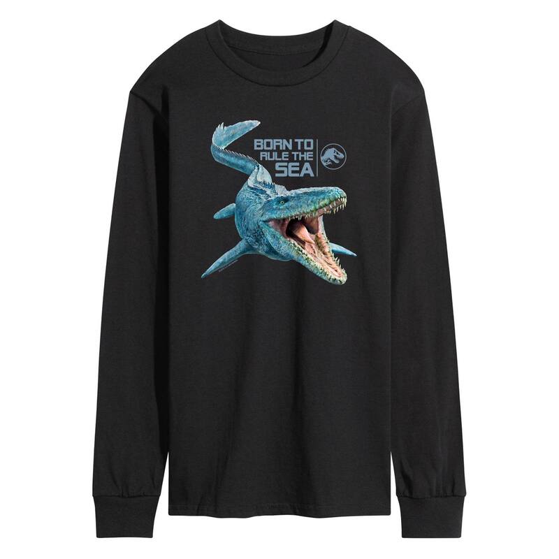 アニメキャラクター メンズ トップス Tシャツ グラフィック Licensed Character Men's Jurassic World Born To Rule Long Sleeve Graphic Tee Black ブラック