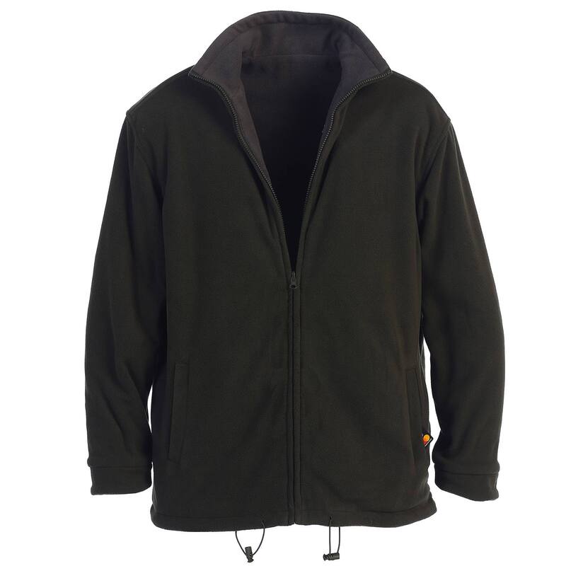 ジョベルティ メンズ アウター ニット・セーター フリース ジャケット Gioberti Men's Zip Up Reversible Polar Fleece Heavy Jacket Olive Charcoal チャコール｜ReVida 店