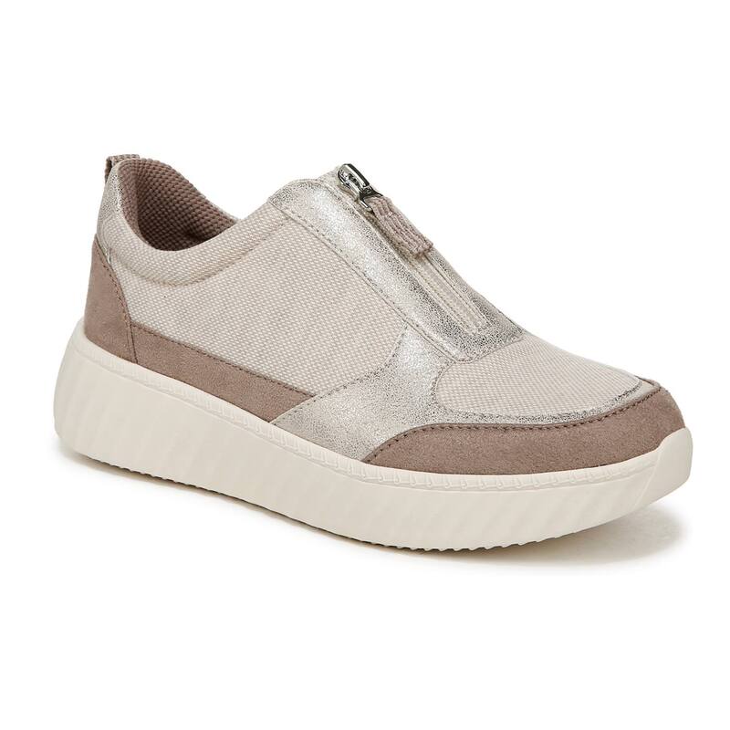 ビジーズ レディース シューズ スニーカー Bzees Winner Women\u0027s Zip-Up Sneakers Taupe Textured トープ
