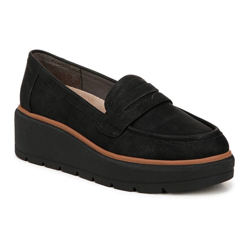 ドクター・ショール レディース シューズ スリッポン・ローファー プラットフォーム Dr. Scholl's Nice Day Max Women's Platform Loafers Black ブラック