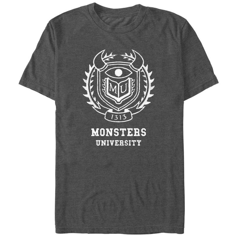 ディズニー ピクサー メンズ トップス Tシャツ トール グラフィック Disney / Pixar's Monsters University Crest 1313 Big & Tall Graphic Tee Charcoal Heather チャコール