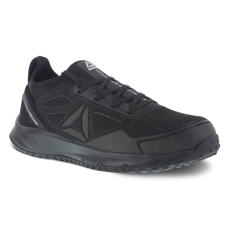 リーボック メンズ シューズ ブーツ・レインブーツ Tシャツ Reebok Work All Terrain Men'steel Toe Shoes Black ブラック|ReVida 店