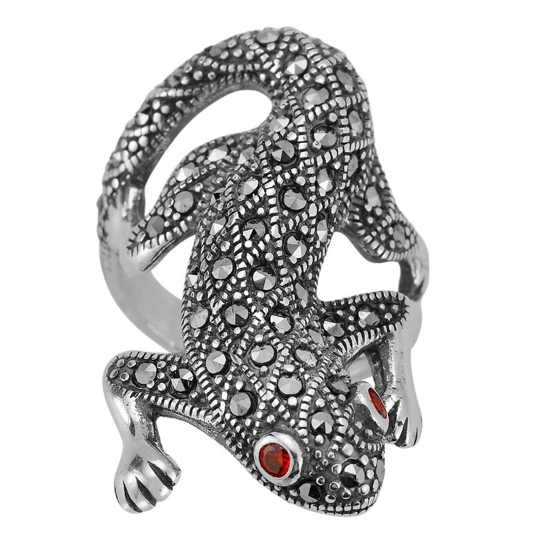 Sunkissed Sterling レディース アクセサリー リング Sunkissed Sterling Cubic Zirconia Oxidized Chameleon Ring Silver Tone シルバー