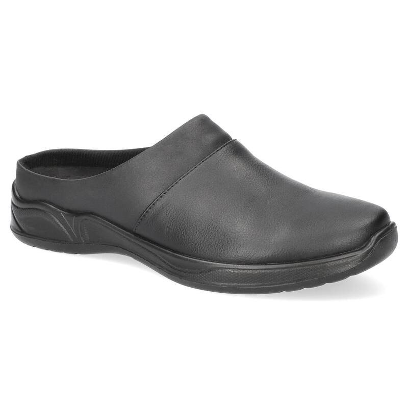 イージーストリート レディース シューズ サンダル Easy Street Janalee Women's Black Comfort Mules Black ブラック｜ReVida 店
