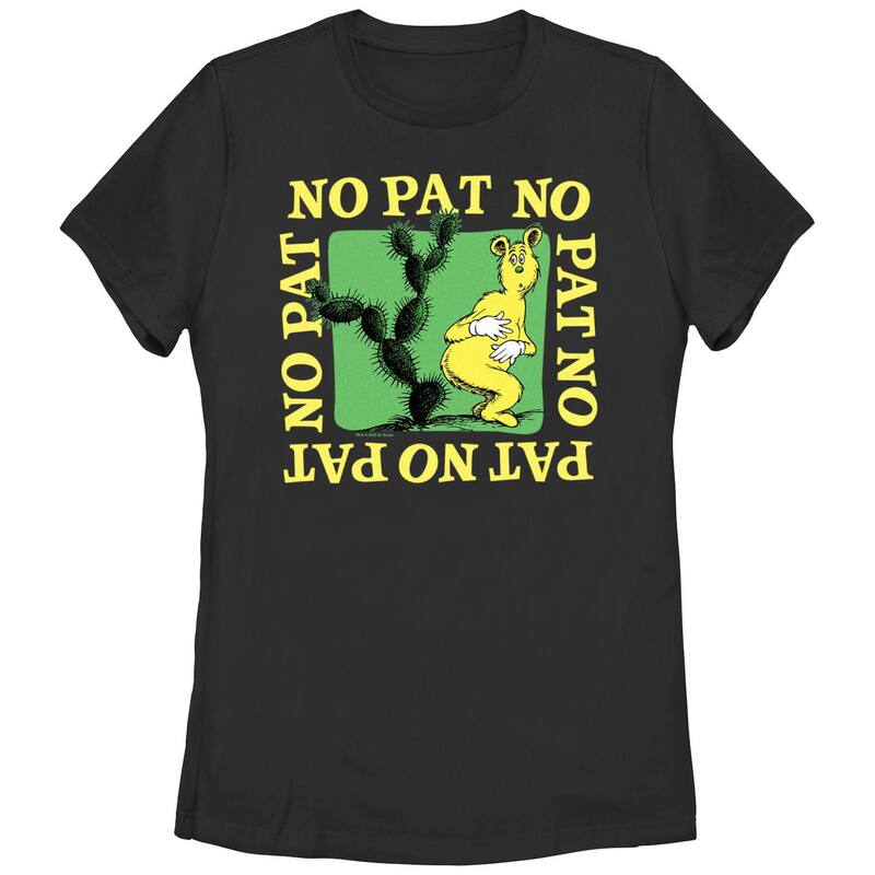 アニメキャラクター レディース トップス Tシャツ グラフィック Licensed Character Juniors' Dr. Seuss No Pat Graphic Tee Black ブラック 5,936円