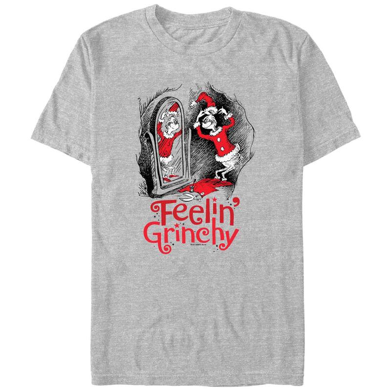 アニメキャラクター メンズ トップス Tシャツ トール グラフィック Licensed Character Big & Tall Dr. Seuss Feelingrinchy Graphic Tee Athletic Heather ヘザー 6,445円