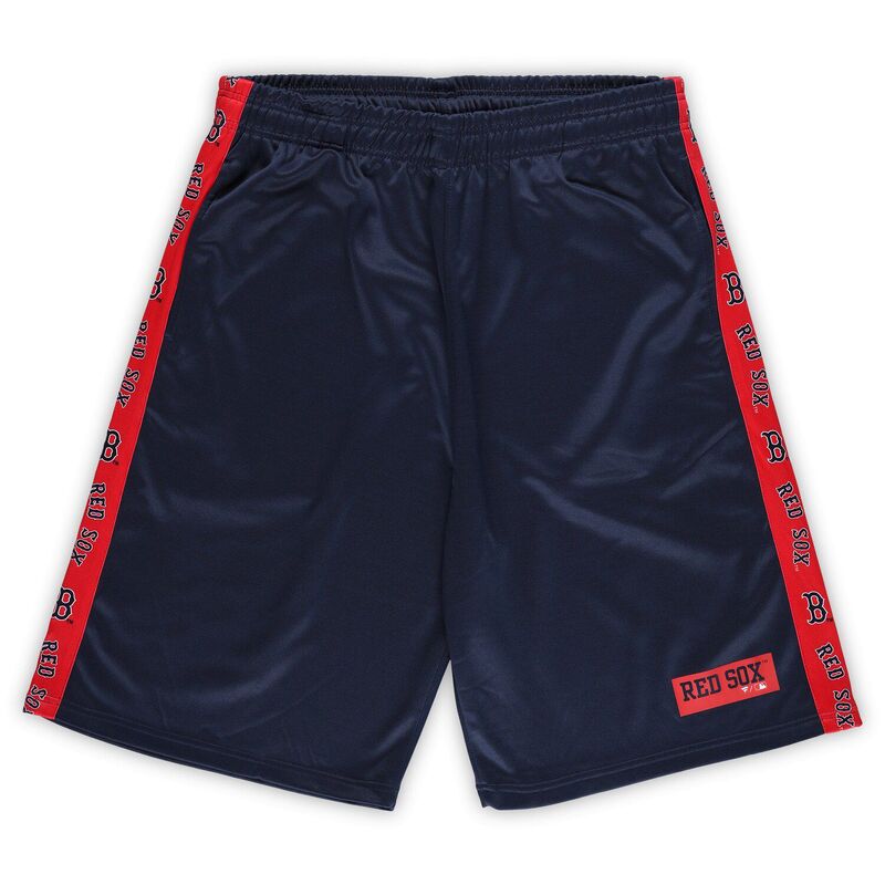 プロファイル メンズ ボトムス 二分の一ズボン下・さる股引き トール 遊撃手ズボン下 フリース Men\u0027s Profile Navy Boston Red Sox Big \u0026 Tall Fleece Shorts Rsx Navy 米国海軍 メンズファッション-ズボン・パンツ