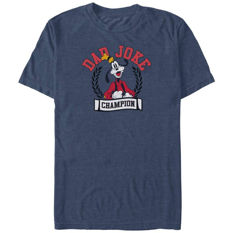 ディズニー メンズ トップス Tシャツ トール グラフィック Disney's Goofy Dad Joke Champion Big & Tall Graphic Tee Navy Heather ヘザー