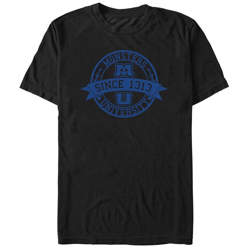 ディズニー ピクサー メンズ トップス Tシャツ トール ロゴ グラフィック Disney / Pixar's Monsters University Since 1313 Logo Big & Tall Graphic Tee Black ブラック