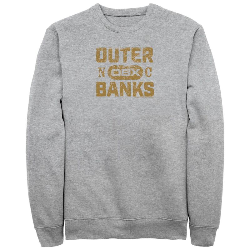 アニメ文字記号 メンズ トップス ティーシャツ スウェットール ロゴタイプ フリース Licensed Character Big \u0026 Tall Outer Banks Distressed Logo Fleece Sweatshirt Athletic Heather ギョリュウモドキ メンズファッション-Tシャツ・カットソー