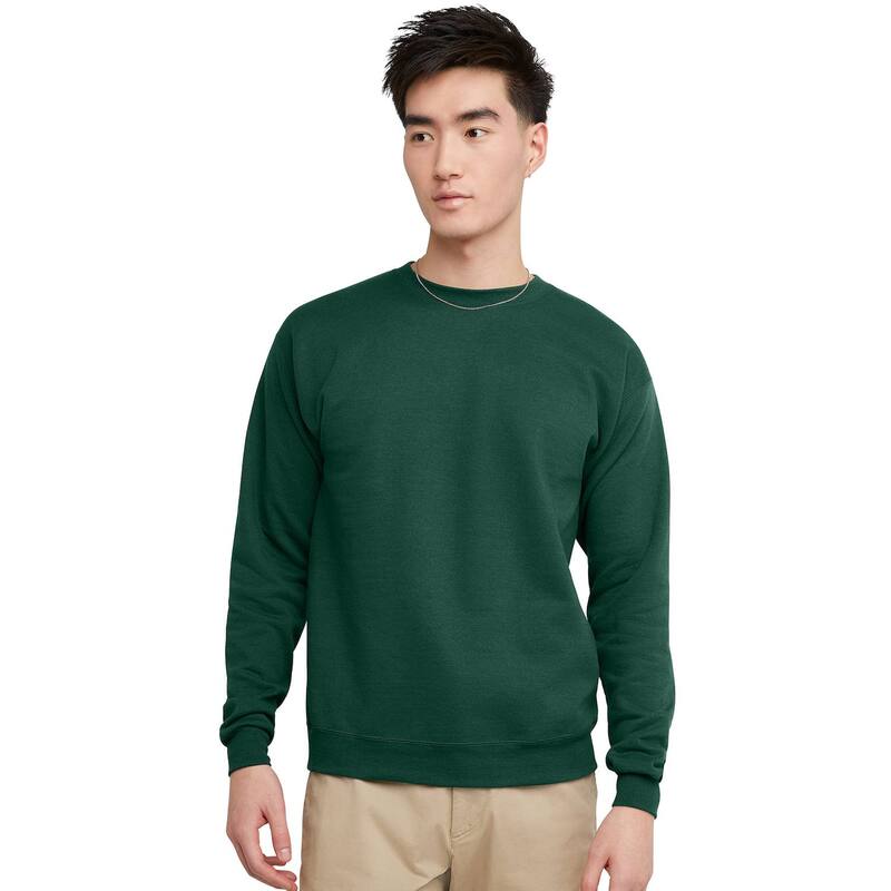 ヘインズ メンズ トップス Tシャツ スウェット フリース Men's HanesR EcoSmart 2-Pack Fleece Sweatshirt Deep Forest フォレスト