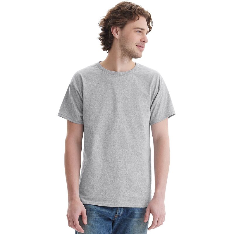 ヘインズ メンズ トップス プルオーバー 綿織物 Men\u0027s HanesR Essentials 4-Pack Cotton T-Shirt Ash 灰分 カジュアルシャツ-トップス-メンズファッション