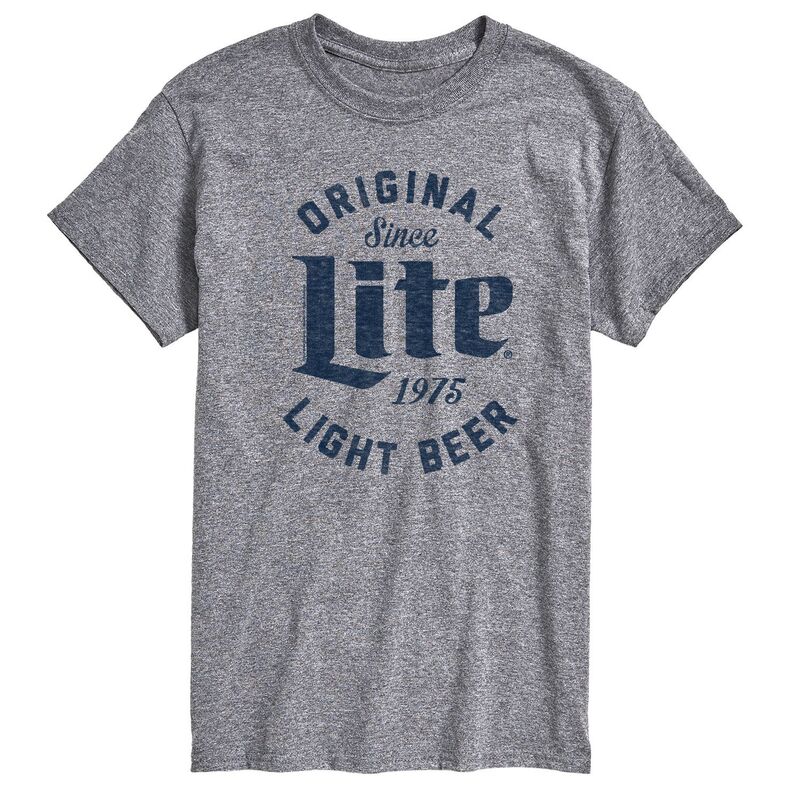 アニメキャラクター メンズ トップス Tシャツ トール グラフィック Licensed Character Big & Tall Miller Lite Originalight Beer 1975 Graphic Tee Heather Gray グレー