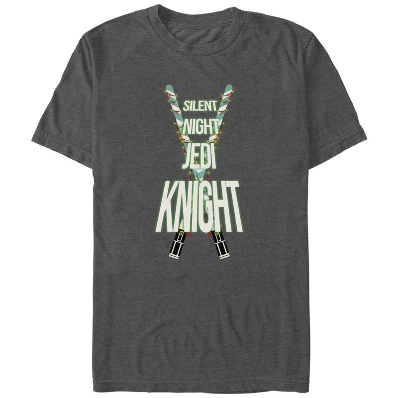 スター ウォーズ メンズ トップス Tシャツ トール グラフィック Big & Tall Star Wars Christmasilent Night Jedi Knight Graphic Tee Charcoal Heather チャコール
