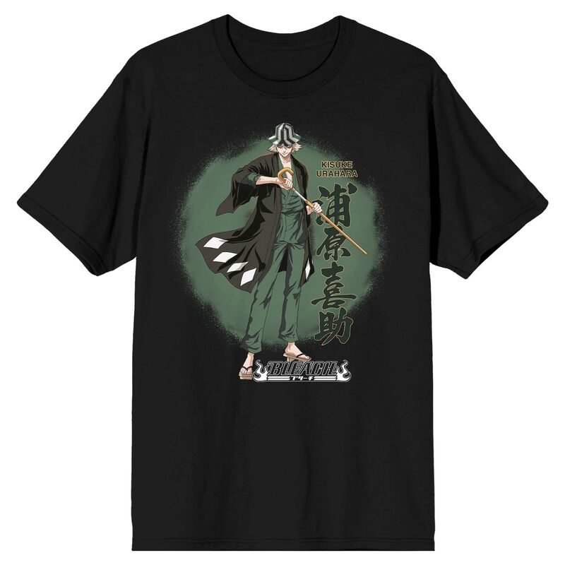 【送料無料】 ライセンス キャラクター メンズ Tシャツ トップス Men's Bleach Kisuke Urahara Tee Black画像