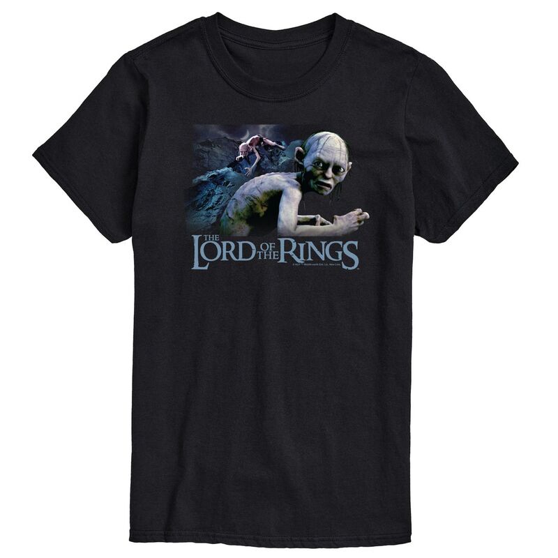 アニメキャラクター メンズ トップス Tシャツ グラフィック Licensed Character Men's The Lord Of The Rings Gollum Collage Graphic Tee Black ブラック