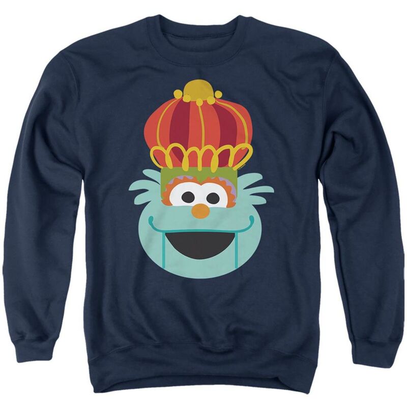 アニメキャラクター メンズ アウター ニット・セーター クルーネック スウェット シャツ Licensed Character Sesame Street Christmas Nutcrackerositadult Crewneck Sweatshirt Navy ネイビー