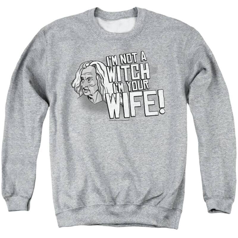アニメキャラクター メンズ アウター ニット・セーター クルーネック スウェット シャツ Licensed Character Princess Bride Not A Witch Adult Crewneck Sweatshirt Athletic Heather ヘザー