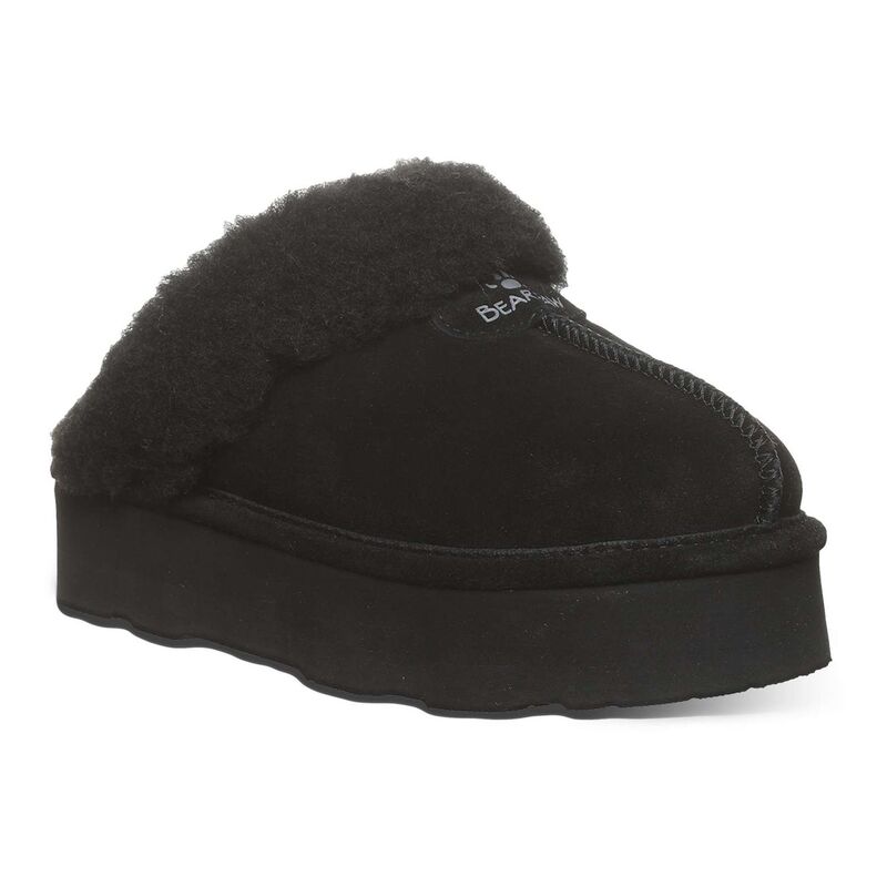 ベアパウ レディース シューズ サンダル プラットフォーム Bearpaw Retro Loki Women's Platform Slippers Black ブラック