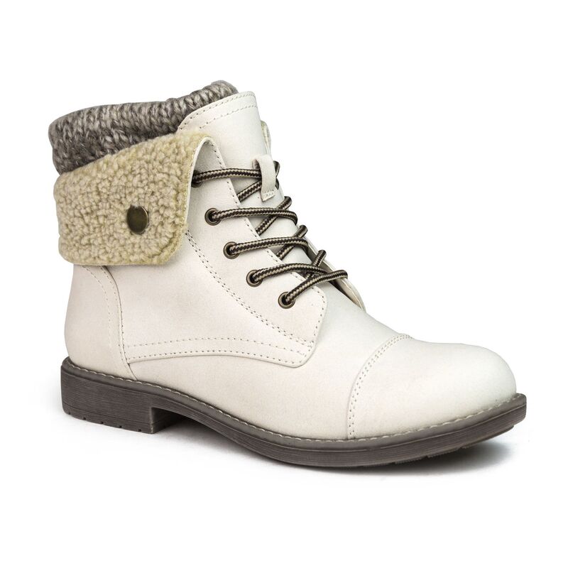 クリフバイホワイトマウンテン レディース シューズ ブーツ・レインブーツ Cliffs by White Mountain Duena Women's Combat Boots Winter White ホワイト