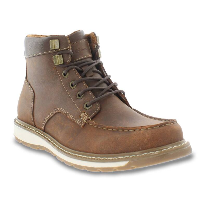 エディー バウアー メンズ シューズ ブーツ・レインブーツ レザー Eddie Bauer Stahl Peak Men's Leather Boots Brown ブラウン|ReVida 店