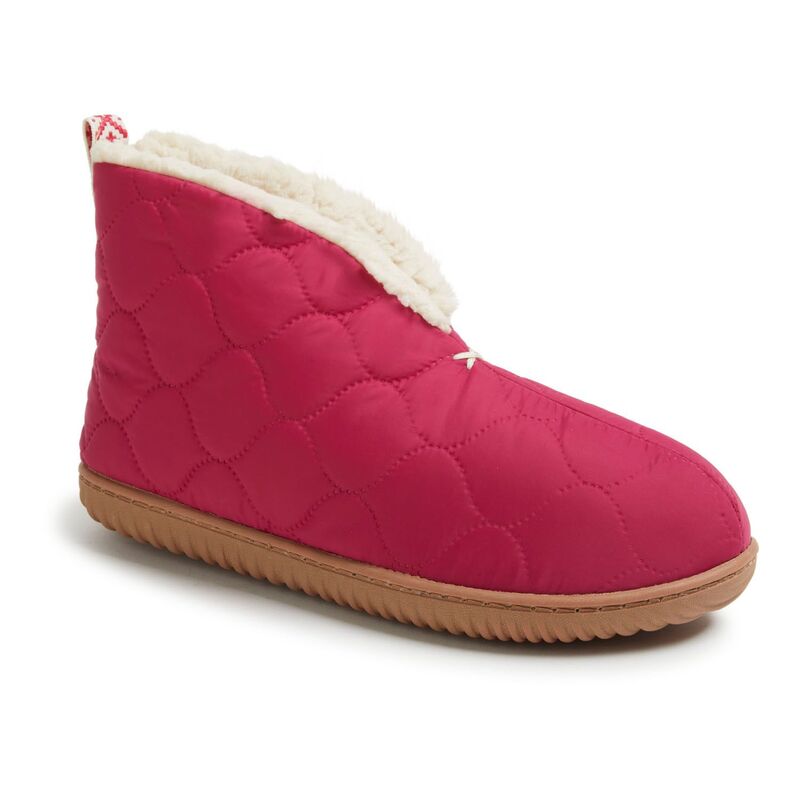 ディアフォームズ レディース シューズ サンダル アンクル ブーツ Dearfoams Warm Up Women's Ankle Boot Slippersangria|ReVida 店