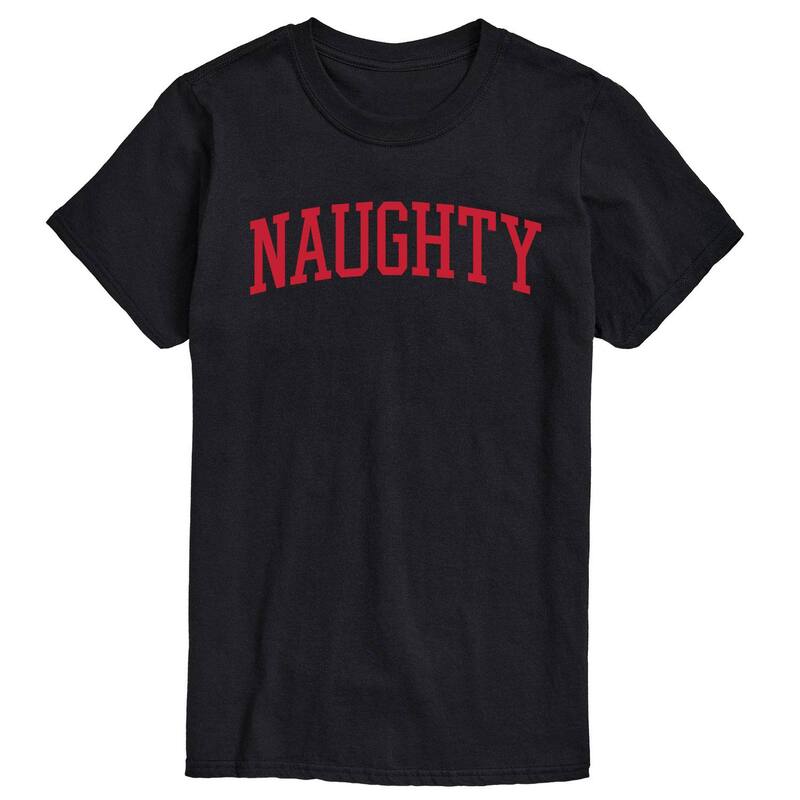アニメキャラクター メンズ トップス Tシャツ Licensed Character Men's Naughty Tee Black ブラック