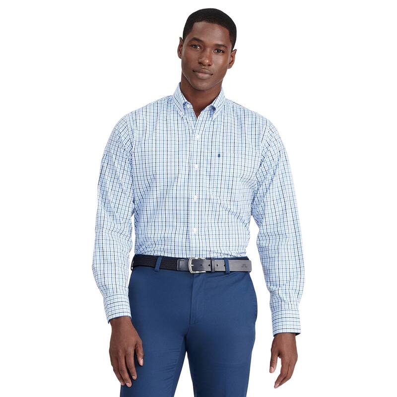 アイゾッド メンズ トップス Tシャツ ダウン Men's IZOD Classic Plaid Button-Down Shirturkish Sea Check チェック
