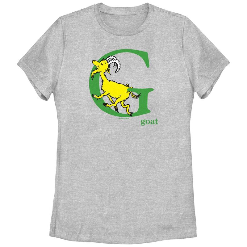 アニメキャラクター レディース トップス Tシャツ グラフィック Licensed Character Juniors' Dr. Seuss Goat Graphic Tee Athletic Heather ヘザー