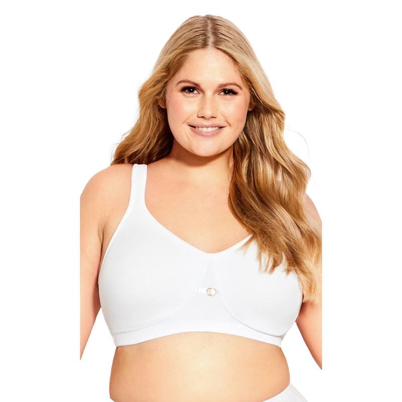 アベニュー レディース アンダーウェア ブラジャー Avenue Soft Caress Bra White ホワイト