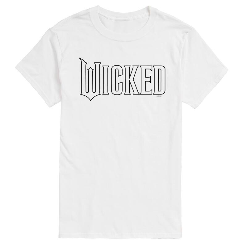 アニメキャラクター メンズ トップス Tシャツ トール ロゴ グラフィック Licensed Character Big & Tall Wicked Outline Logo Graphic Tee White ホワイト