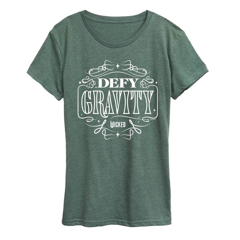 アニメキャラクター レディース トップス Tシャツ Licensed Character Women's Wickedefy Gravity Tee Heather Green ヘザー