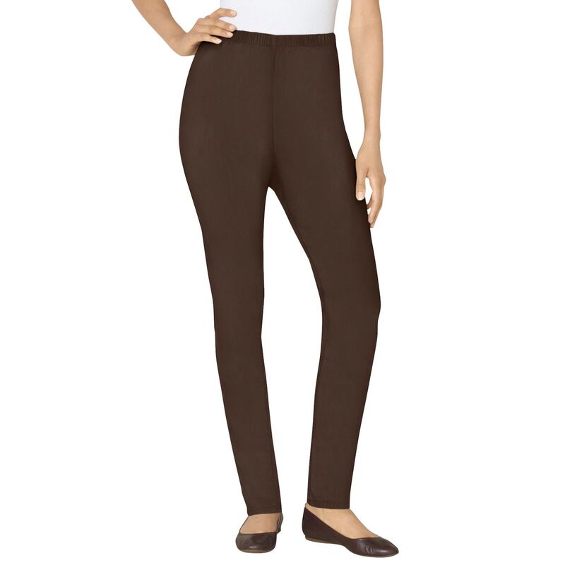 ウーマン ウィズイン レディース ボトムス カジュアルパンツ プラスサイズ トール デニム Woman Within Women's Plusize Tall Fineline Denim Jegging Chocolate チョコレート|ReVida 店