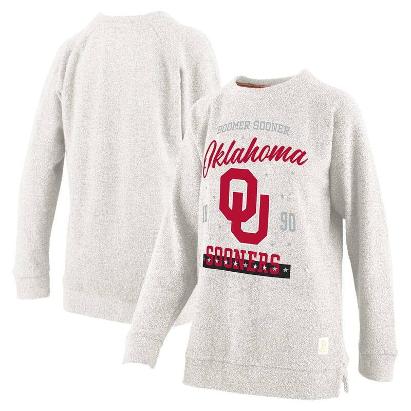 プレスボックス レディース トップス Tシャツ プラスサイズ パイル スウェット Women's Pressbox Oatmeal Oklahoma Sooners Plusize Comfy Cairo Terry Pullover Sweatshirt Okl Multi マルチカラー