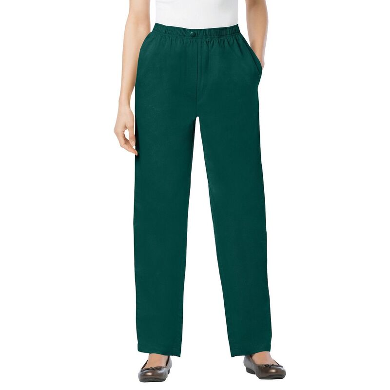 ウーマン ウィズイン レディース ボトムス デニムパンツ プラスサイズ トール Woman Within Women's Plusize Tall 7-Day Straight-Leg Denim Jean Emerald Green グリーン|ReVida 店