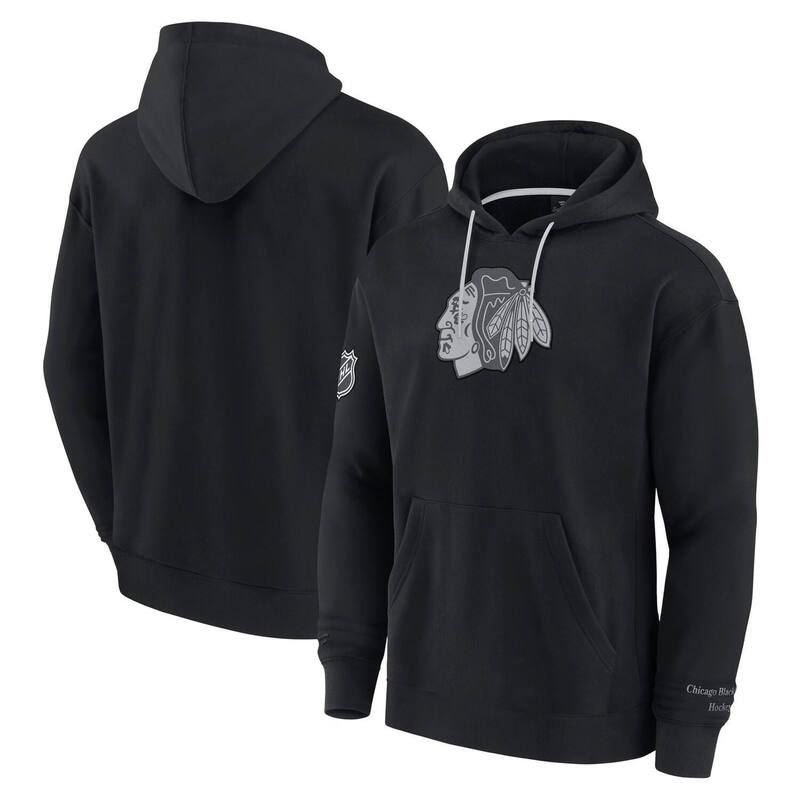 ファナティクス メンズ トップス Tシャツ パーカー Men's Fanatics Black Chicago Blackhawks Elements Pace Pullover Hoodie Hwk Black ブラック
