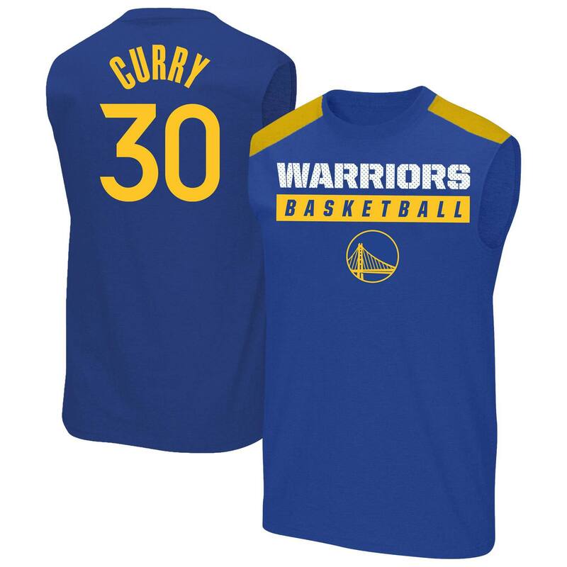 プロファイル メンズ トップス Tシャツ トール Men's Profile Stephen Curry Royal Golden State Warriors Big & Tall Player Muscle Tank War Blue ブルー