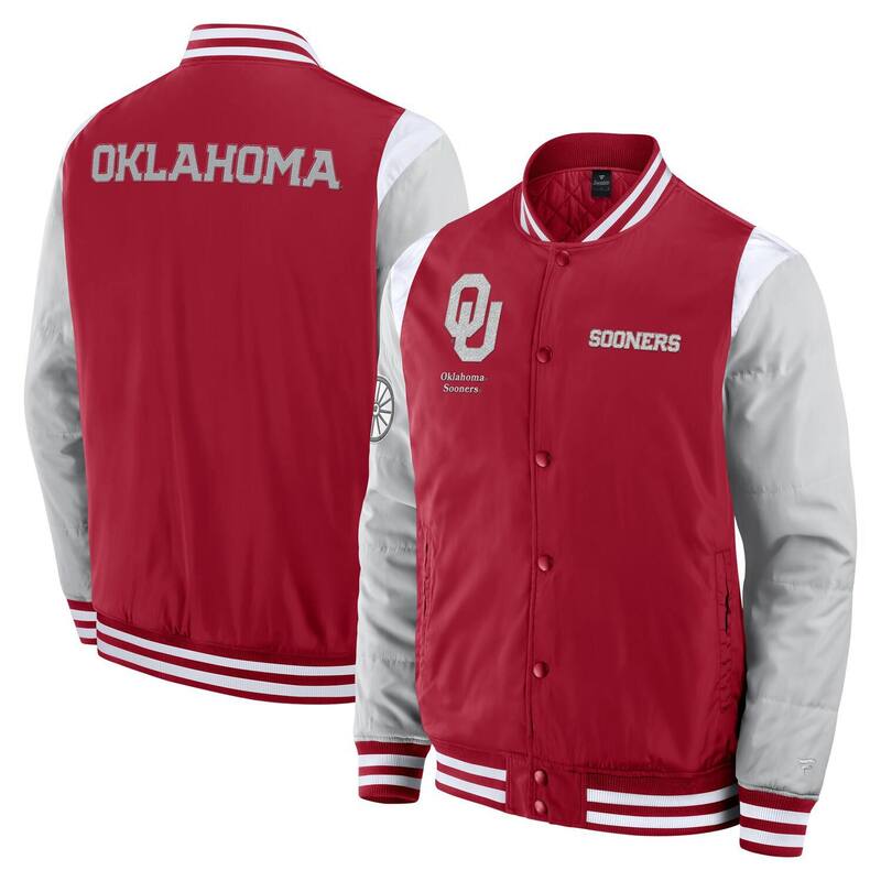 ファナティクス メンズ アウター ジャケット・ブルゾン Men's Fanatics Crimson Oklahoma Sooners ElementsElite Full-Snap Jacket Okl Red レッド